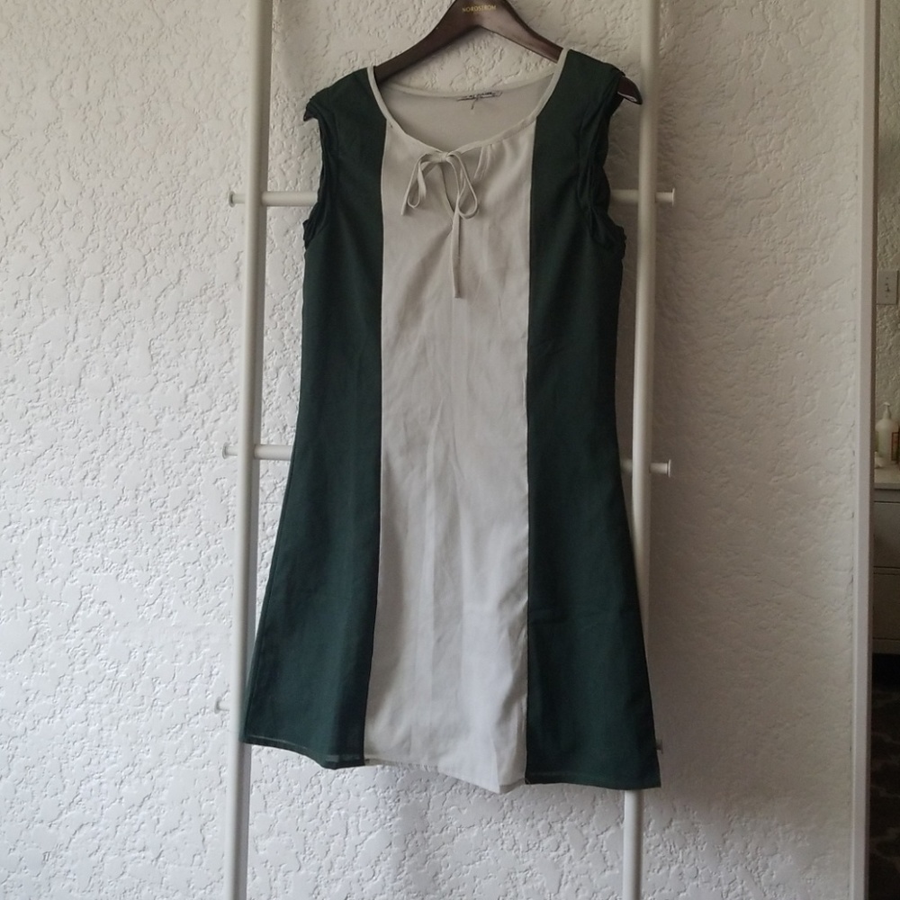 Colorblocked mini dress